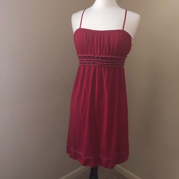 Dark Red Max Studio Mini Dress - Picture 4 of 4